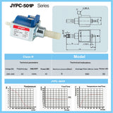 Jiayin JYPC-5 AC 220V - 240V 9bar 45W Electromagnetic Water Peristaltic Pump High Pressure Coffee Machine Self-priming Pump