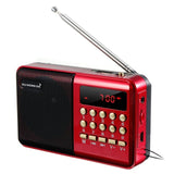 New Mini Portable Radio Handheld Digital FM USB TF MP3 Player Speaker Rechargeable