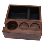 Wooden Coffee Filter Tamper Holder Station Portafilter Stand Home Kitchen Cafe Machine Accessories