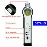 220V 2400mAh Portable Solar Panel Power System USB Charging Generator Camping With LED ABS Solar Panel KIt Light 6V/2W