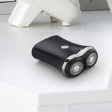 Electric Shaver 2 Floating Head Portable Waterproof Razor Shaver USB Rechargeable Steel Mens For Men