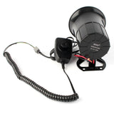 Car Warning Alarm Fire Siren Horn PA Speaker MIC Megaphone Car System 6 Styling 100W Sound Loud