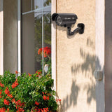 Waterproof Dummy Camera Bullet Flashing Red LED Outdoor Indoor Fake CCTV Security Simulation Camera black Support Dropshiping