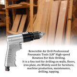 3/8inch Professional Air Drill Rotation Way Reversible Pneumatic Tools for DIY Furniture Machine Production Maintenance