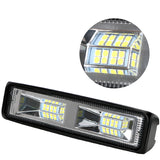 2Pack 16LED 48W LED Work Light Bar IP68 Waterproof Car Headlights Assembly 12-24V Spot Beam Lamps For Truck ATV SUV DRL Off Road