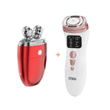 Mini HIFU Machine Ultrasound Slimmer RF Radiofrecuencia EMS Microcurrent 3D Roller Neck Lifting Anti Wrinkle Face Body Massager