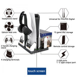 Cooling Base Compatible For Ps5 Game Console Universal Multi-function Charging Dock Headphone Bracket With Disc Storage Rack