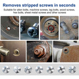 23 Pcs Daed Screw Extractor Set for Broken Screw or Bolt, Broken Bolt Extractor Screw Remover Set with Extension Bit Holder,