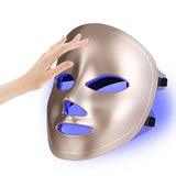 7 Colors LED Face Mask Phototherapy Facial Skin Care Home Anti Wrinkle Acne Smoothing Whitening Wireless Touch Screen