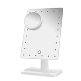 10X Magnification Detail Mirror Lighted Makeup Dressing Table Mirror with 20 LED Light Tabletops Cosmetic Mirror