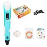 3D Pen DIY 3D Printer Cotton Pen Drawing Pens Bubble Strokes For Children Expansion Effect Pen For Kids Christmas Birthday Gift