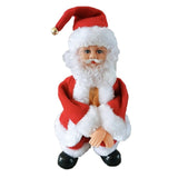 Electric Santa Claus Battery Operated Dancing Music Santa Claus Doll Christmas Ornaments for Home ALS88