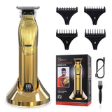 Hatteker Professional Hair Clippers Cordless Pro Li Outlining Trimmer T-blade Hair Cutting Kit Barber Beard Trimmer Kids USB