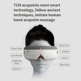 Wireless Eye Massager Folding Eye Care Machine with 8 Airbags Surround Stereo Speakers 5 Modes Eye Fatigue Relief Massager