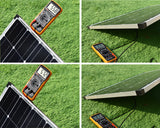 Solar Panel 100w 200w Solid 18V Rigid Glass Solar Panel 120W Maximum Power Monocrystalline Cell 12V 24V Battery Charger