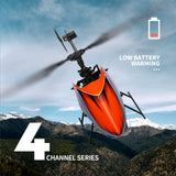 WLtoys XKS K127 RC Helicopter Remote Control Helicopter for Beginners 6-axis Gyro Single Blade RC Aircraft Fixed Height 4CH RTF