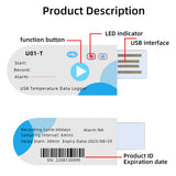 U01-T High Precision Digital USB Temperature Data Logger for Warehouse Storage Refrigerated Transport Laboratory Free Shipping