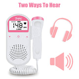 Digital Portable Fetal Doppler Monitor Baby Heart Rate Best Fetus Monitor Ultrasound Machine Prenatal Vascular Beat Headset 2.5M