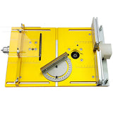 Aluminum Router Table Insert Plate Electric circular saw Flip Cover Plate Miter Gauge Guide For Table Saw Woodworking Workbench