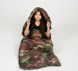 Pongee Camping Sleeping Bag Solid 4 Season Warm Cold Envelope Backpacking Sleeping Bags For Outdoor Traveling Hiking Thicken