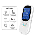 Air Quality Monitor&amp;Temperature Humidity Meter Formaldehyde Detector TVOC Tester with Alarm Buzzer Rechargeable Air Analyzer