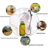 Outdoor Shower Bag Camping Shower Bag Dormitory Bedroom Bath Household Portable Self-Priming 15L Simple Water Shower