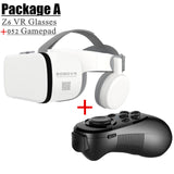 BOBO VR Z6 Bluetooth 3D Glasses Virtual Reality Box Google Cardboard Stereo Mic Headset Helmet for 4.7-6.5" Smartphone+Joystick