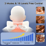 Electric Neck Shoulder Stretcher Neck Pain Relaxer Cervical Traction Device Pillow for Pain Relief Cervical Spine Alignment