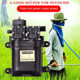 125psi Dc 12v  9l/min Agricultural Electric Water Pump Dual power pump Micro High Pressure Diaphragm Water Sprayer Car Wash