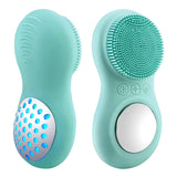 Electric Facial Cleansing Brush Waterproof Face Scrubber Silicone Sonic Face Brush With Heated Skin Care Facial Beauty Massager