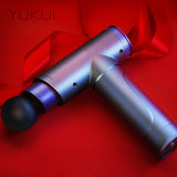 LCD touch screen massage gun muscle relaxation whole body relaxation fitness electric vibrator 6 massage head pain release
