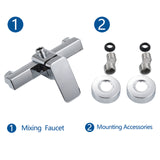 Bathroom Shower Faucet Wall Mounted Simple Shower Tap Bathtub Faucet Shower Mixers Hot And Cold Water Mixing Valve Tap
