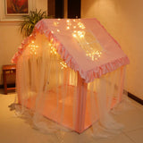 Kids Play Tent Large Fairy Playhouse For Children Castle Tent Indoor Princess House Big House With Curtain Girl Boy Fairy Tent