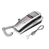 Mini Office Phone Caller ID Landline Phone Desktop Fixed Wired Phone Wall Mountable Phone with LCD Display for Home Office Hotel