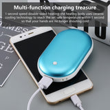 4000/8000mah Cute USB Rechargeable LED Electric Hand Warmer Heater Travel Handy Longlife Mini Pocket Warmer Home Warming Product