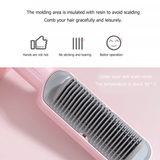 Hot Comb Electric Hair Straightening Brush Anti-scalding Hair Straightening  Comb Fast Heated Flat Iron Ceramic Hair Curler Curl