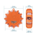 4pcs/set Magnetic LED Strobe Warning Light Emergency Road Rescue Safety Flashing Lights Car Roadside Beacon Lamp Flare