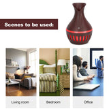 Portable Air Humidifier Hollow Out Wood Grain USB Plug In Air Diffuser Desktop Mini Mist Maker Water Sprayer Home Decorations