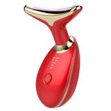 Betime Neck Massager 3 Colors LED Photon Therapy Face Lifting Tool Heating Skin Tighten Reduce Double Chin Anti-Wrinkle Removal