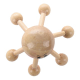 Home Office 6 Points Tension Relief Wood Head Scalp Massage Equipment