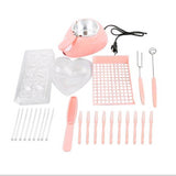 Durable Hot Chocolate Melting Pot Electric Fondue Melter Machine Set DIY Tool EU plug Stainless steel&amp;Plastic DIY Kitchen Tool