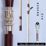 AIOUSHI Trout ejection rod mini player 1.55 m multi pitch rotary UL fishing rod glass fiber hollow tip Light travel decoy