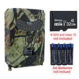 Outdoor Hunting Camera 12MP Wild Animal Detector Trail Camera HD Waterproof Monitoring Infrared Heat Sensing Night Vision