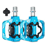 WEST BIKING MTB Bike Pedals Dual Platform SPD Clipless Bicycle Pedals Aluminum Alloy Sealeds Bearing for MTB Mountain Road Bike