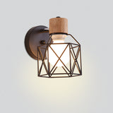 Industrial Led Metal Wall Light Decorate Home Bedroom Kitchen Restaurant Wooden Wall Sconce Indoor Lamps Lighting Fixture Gold
