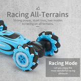 2.4GHz 4WD RC Gesture Induction Twisting Car Music Dancing RC Car 360° Deformation Climbing Vehicle Toys
