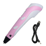 3D Pen Digital Display Intelligent 3D Printer Pen High Temperature Graffiti Painting Pens Creative Toy Birthday Gift For Kids