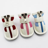 Dog Shoes Pet Puppy Teddy Mesh Zipper Sneakers Breathable Magic Tape Closure Cat Dog Shoes Dog Supplies 2021