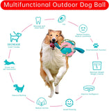 LVTUBANLV Dog Chew Balls Exercise Toy Outdoor Dog Tug of War Toys Rebound Flying Disc Ball Reward Toy Dog for Puppies Large Dog