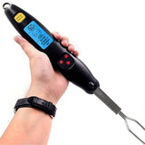 Light grill warm white fork with digital Kitchen BARbecue Thermometer digital For Meat Thermometer with long fork LED display